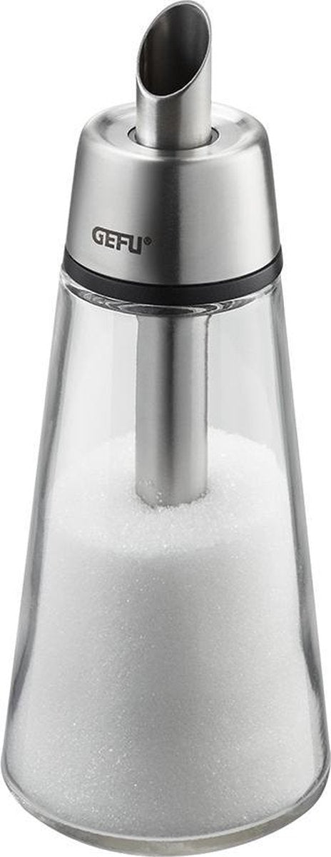 Sucrier Gefu Brunch – 250 ml – verre en acier inoxydable – pour sucre, cannelle et cacao