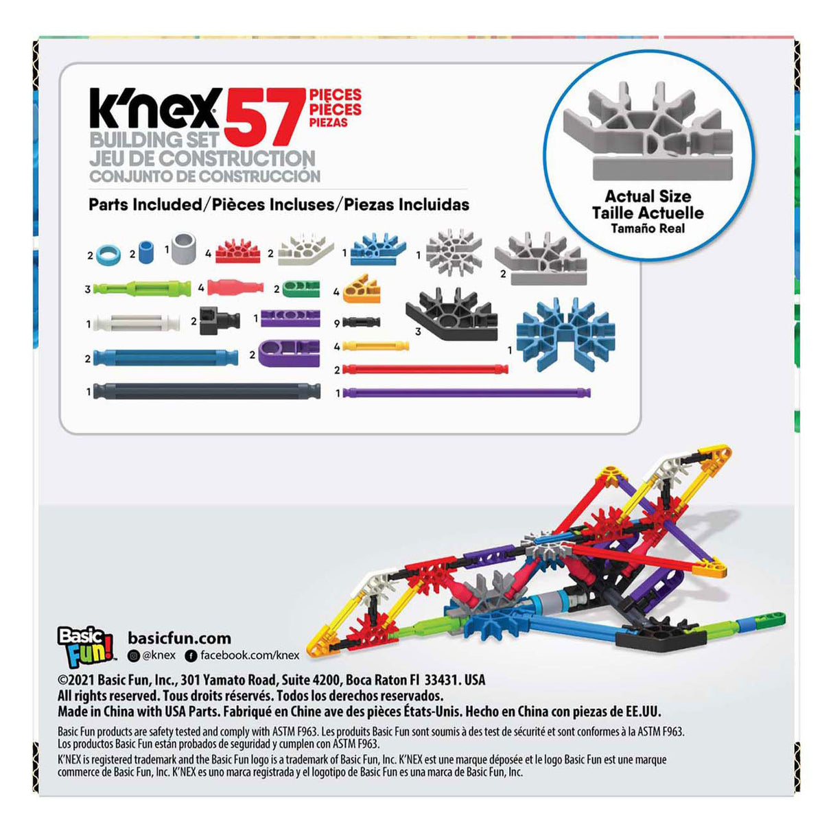 Bot-i Knex imagine le jeu de construction Jumbo Jet, 57 pièces