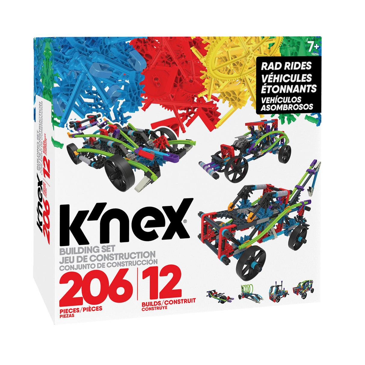 K'nex Construction Set 12 Modèles, 206dlg.