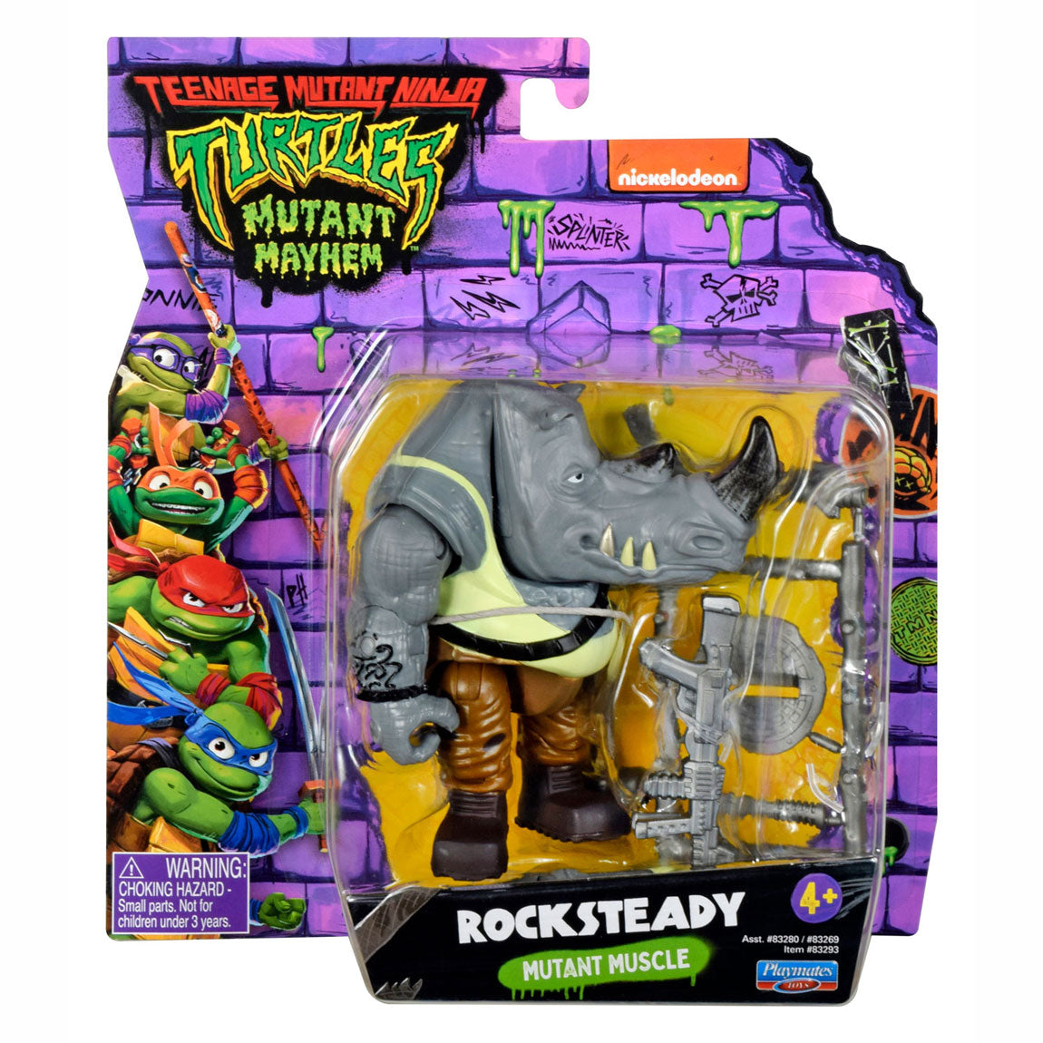 Boti Teenage Mutant Ninja Turtles Speel Figure - Rocksteady Mutant Muscle