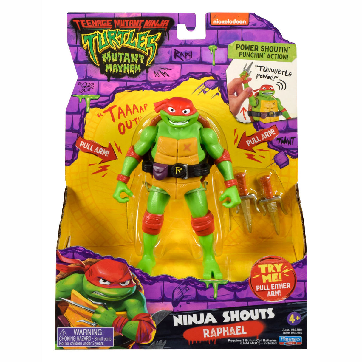 Boti Teenage Mutant Ninja Turtles Ninja crie en jouant figure - Raphaël