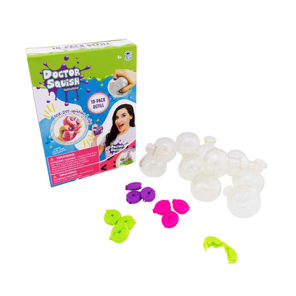 Boti doctor squish - recharge pack squishy - 10x squishies TPR, 10x clips