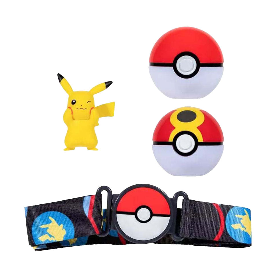 BOI Pokémon Clip 'n' n 'Go Poke Ball avec Blue Belt Play Set, 4dlg.