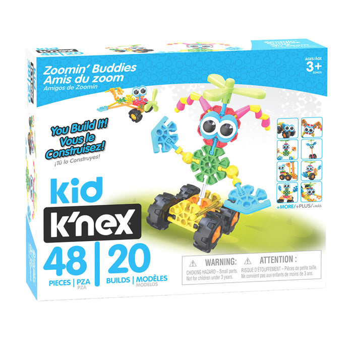 Ensemble de construction K'nex Kid Knex Zoomin Buddies, 48 pièces.