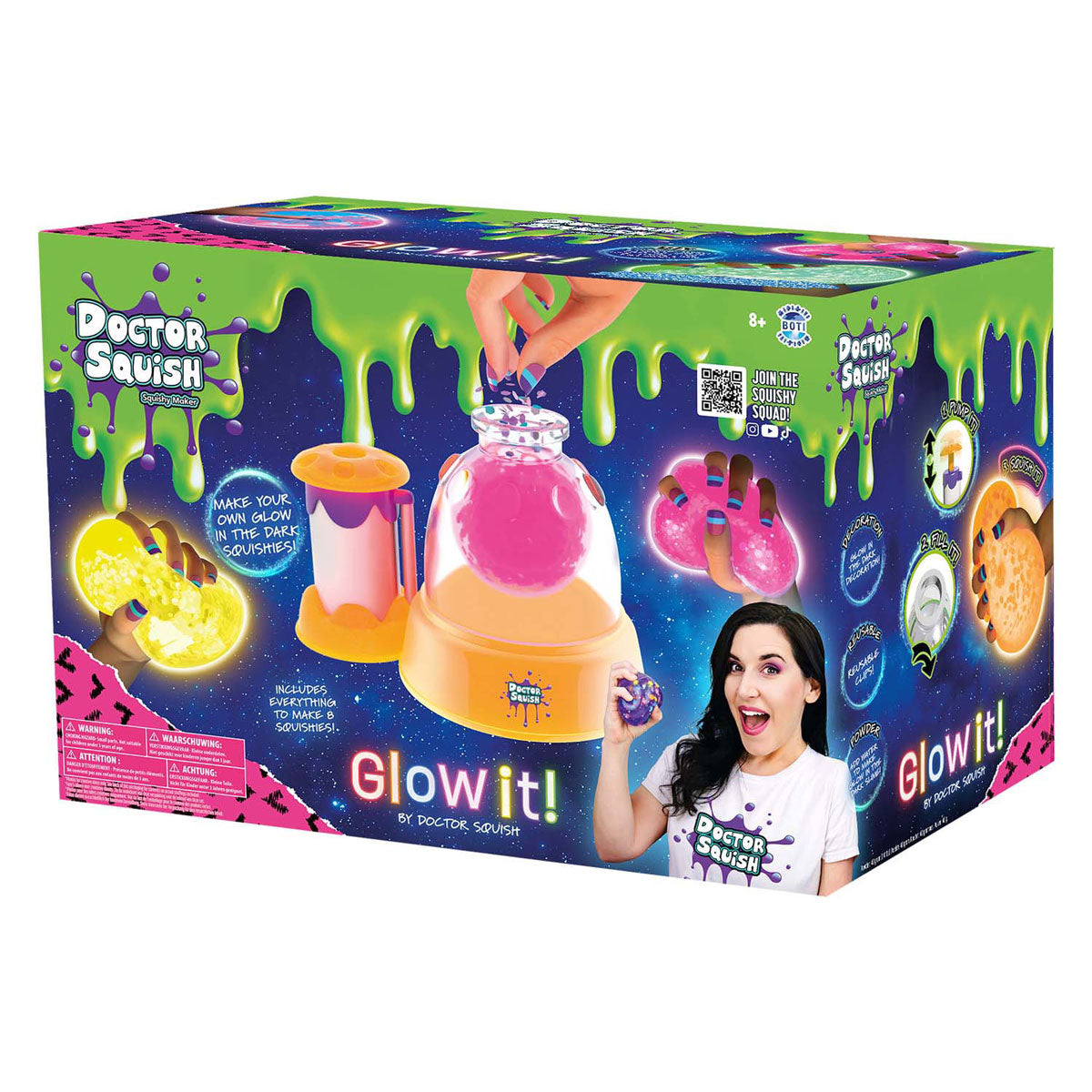 Boti doctor squish - squishy maker station édition néon