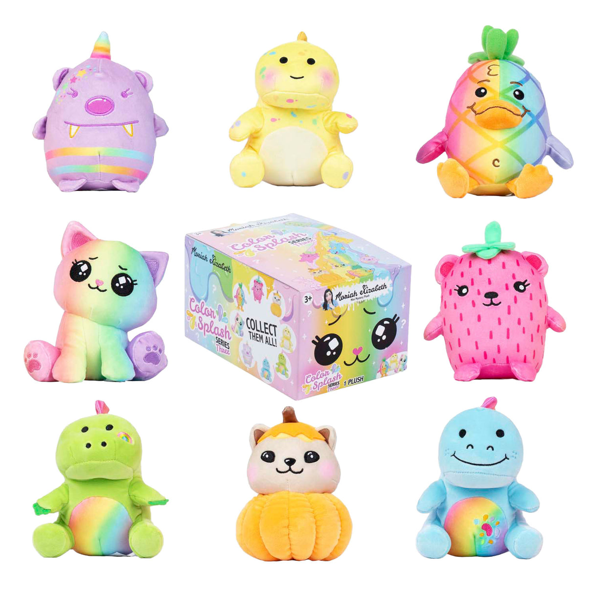 Peluche mystère Moriah Elizabeth - série 3 colour splash, 15cm