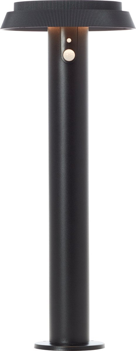 Brilliant alvero - lampe sur pied d'extérieur - hauteur 50 cm - led 4w - solaire - 500 lm - 3000k - ip44 - capteur - noir