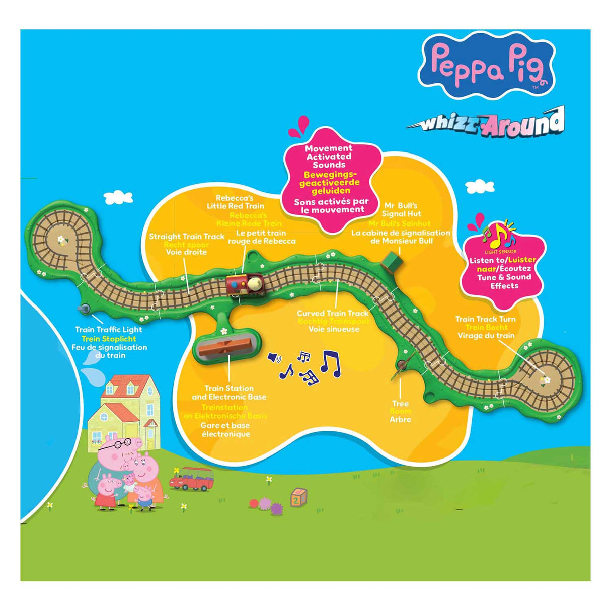Spectron Peppa Pig whiz around - Coffret de train clickety clack