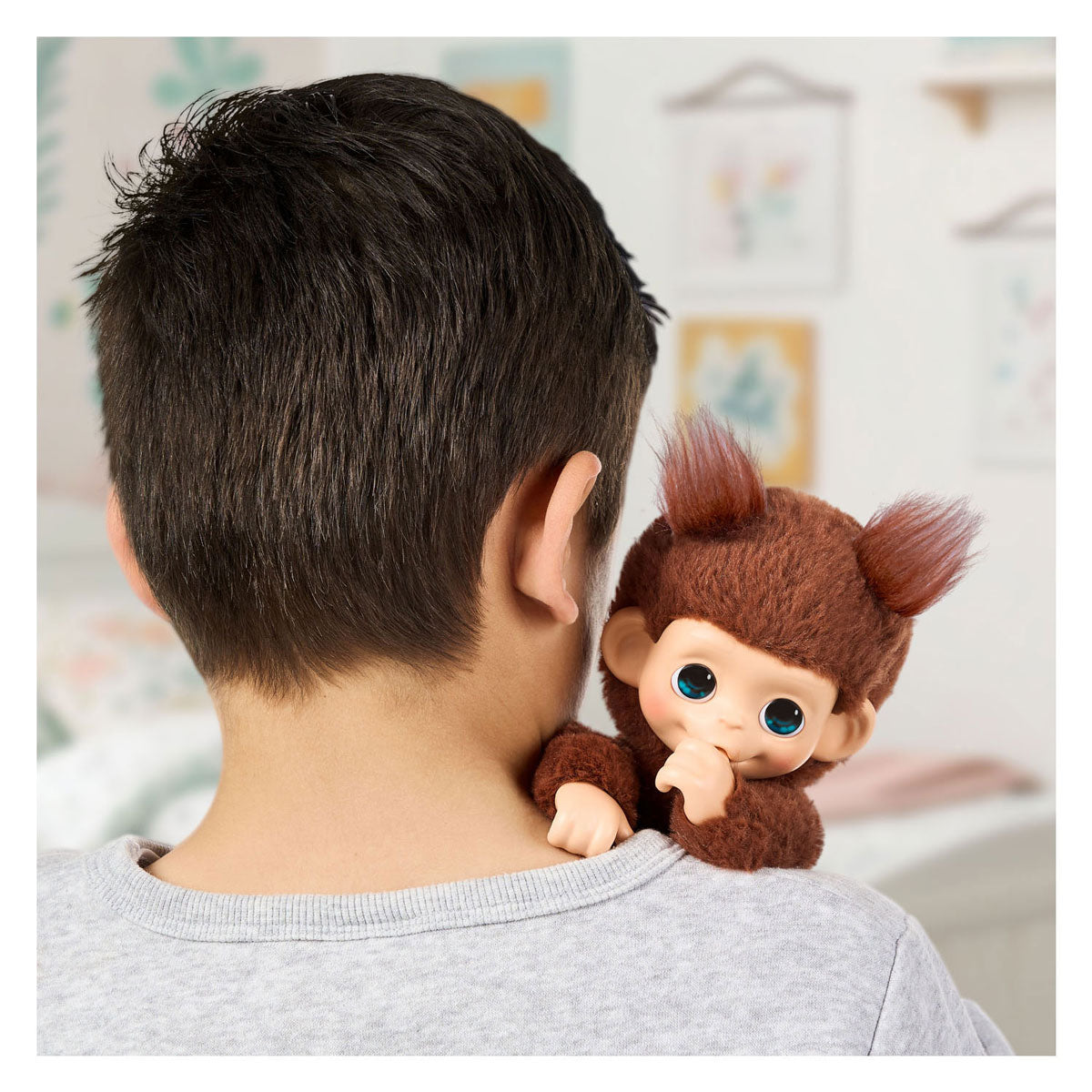 Petits animaux vivants mon bébé mini singe brun cherri | 3 pièces