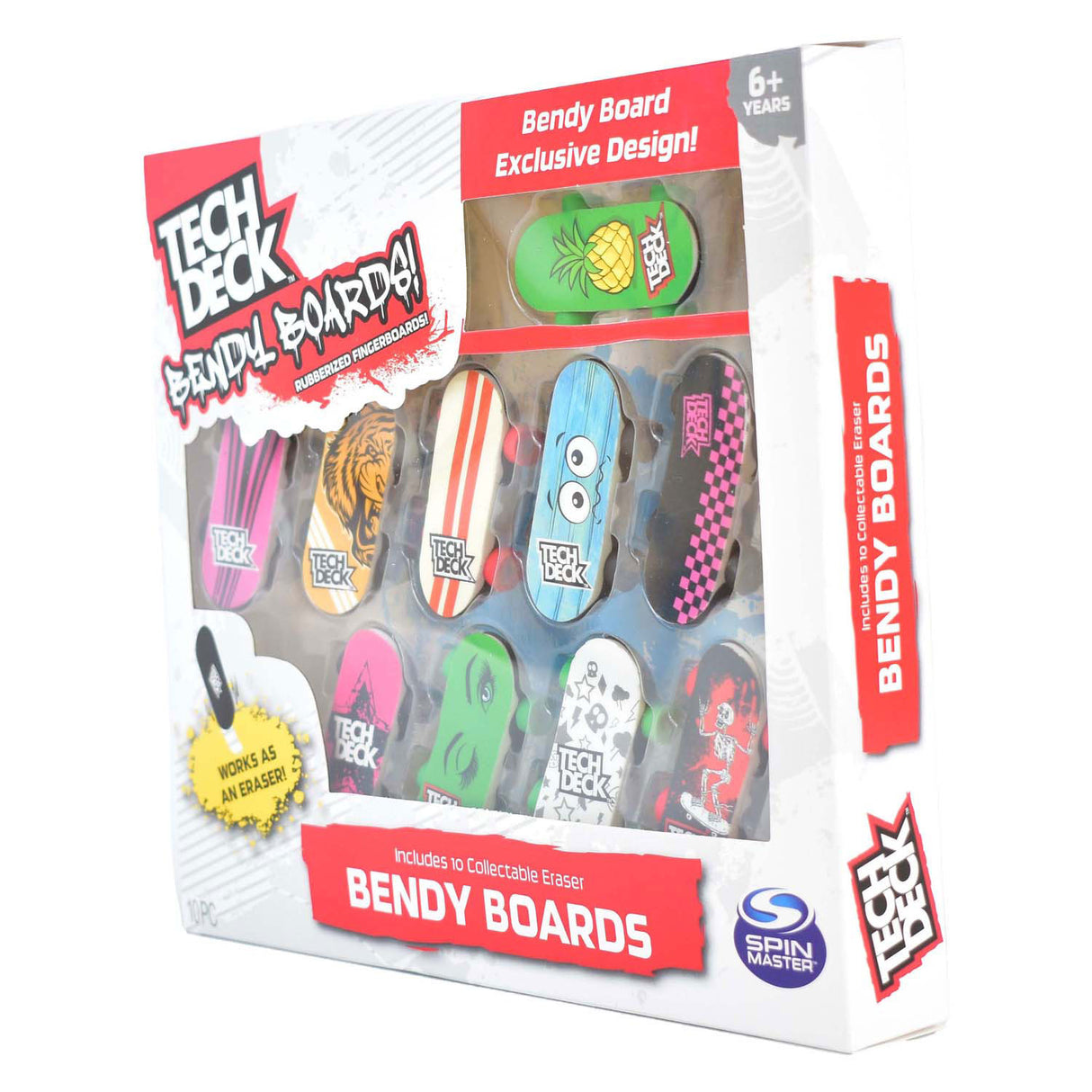 Spin Master Tech Deck - Planches à roulettes flexibles, paquet de 10