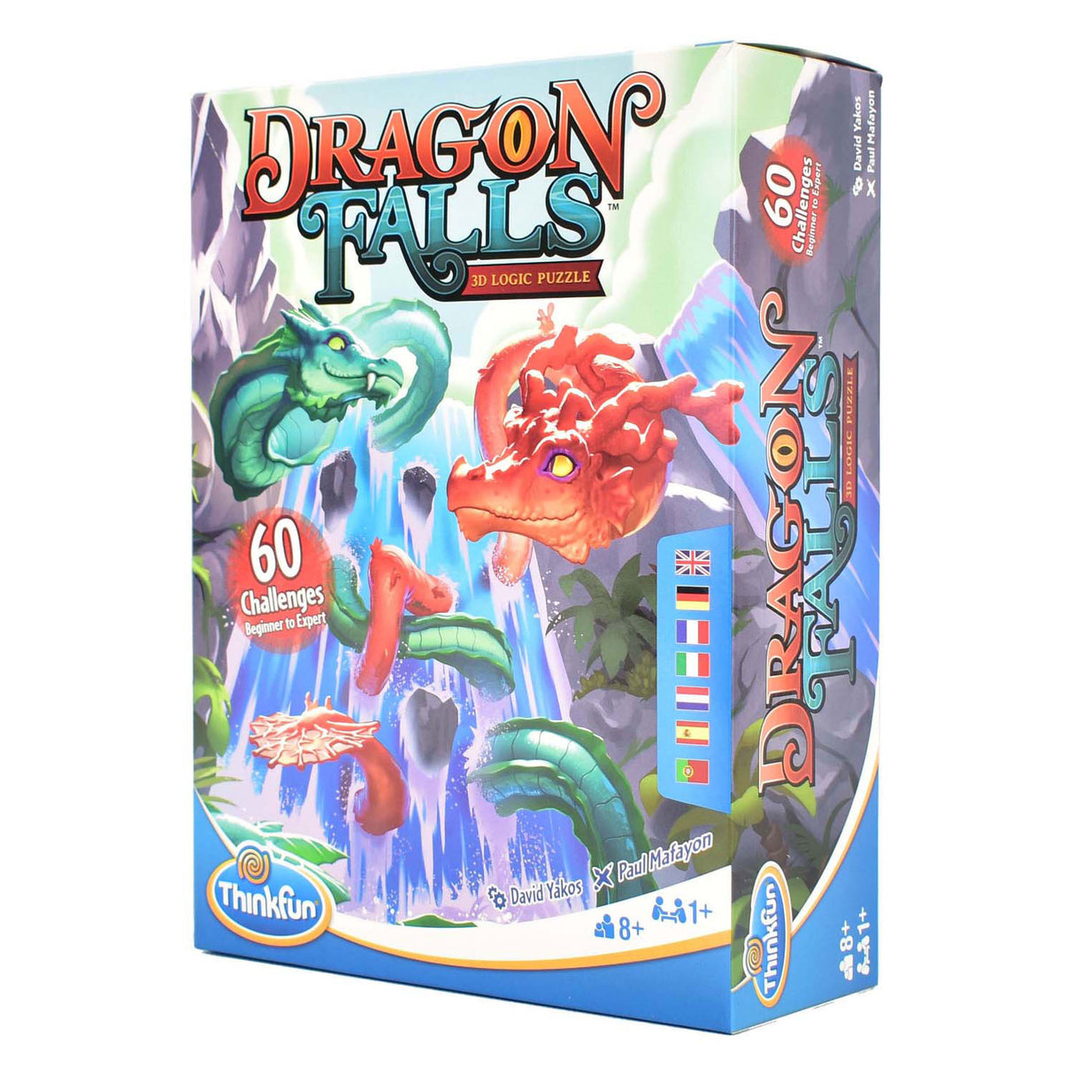 Thinkfun Dragon Falls Puzzle de réflexion 3D, 60 défis