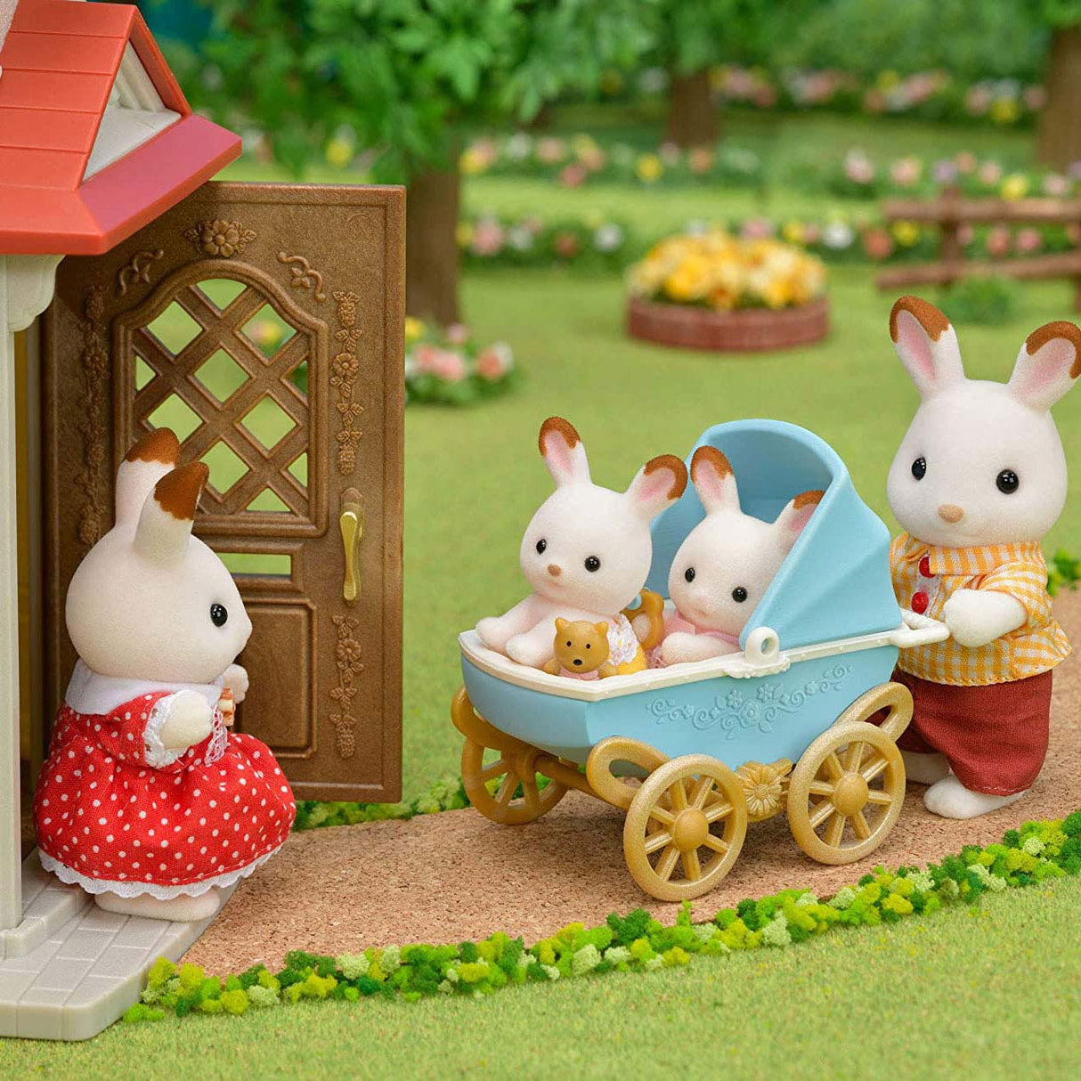 Sylvanian Families 5432 Ensemble de lapins jumeaux en chocolat