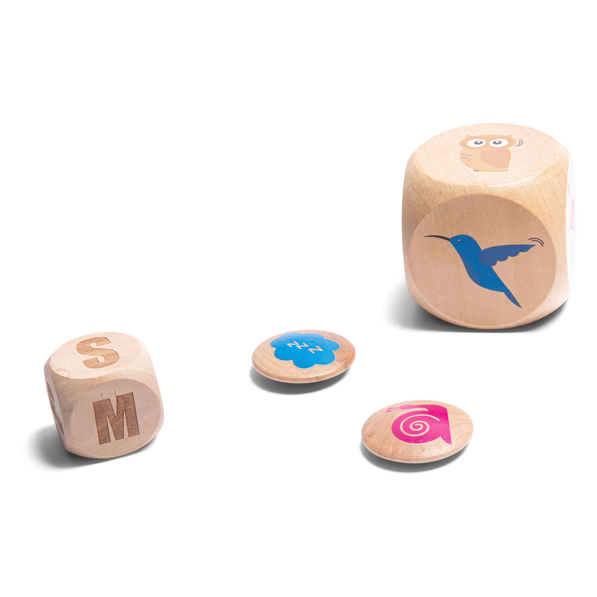 Bs jouets oiseaux en action bois - un jeu d'enfant