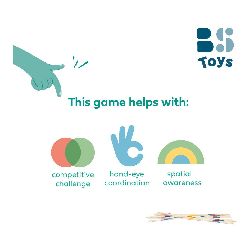 Bs Toys jeu en bois Mega Mikado, 90 pcs.