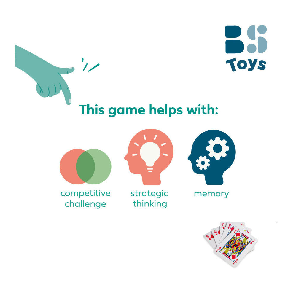 Bs Toys grandes cartes à jouer, 54 pcs.