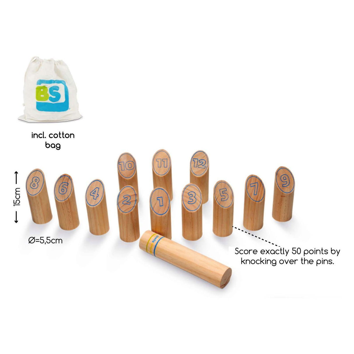 Jeu de lancer en bois finlandais BS Toys