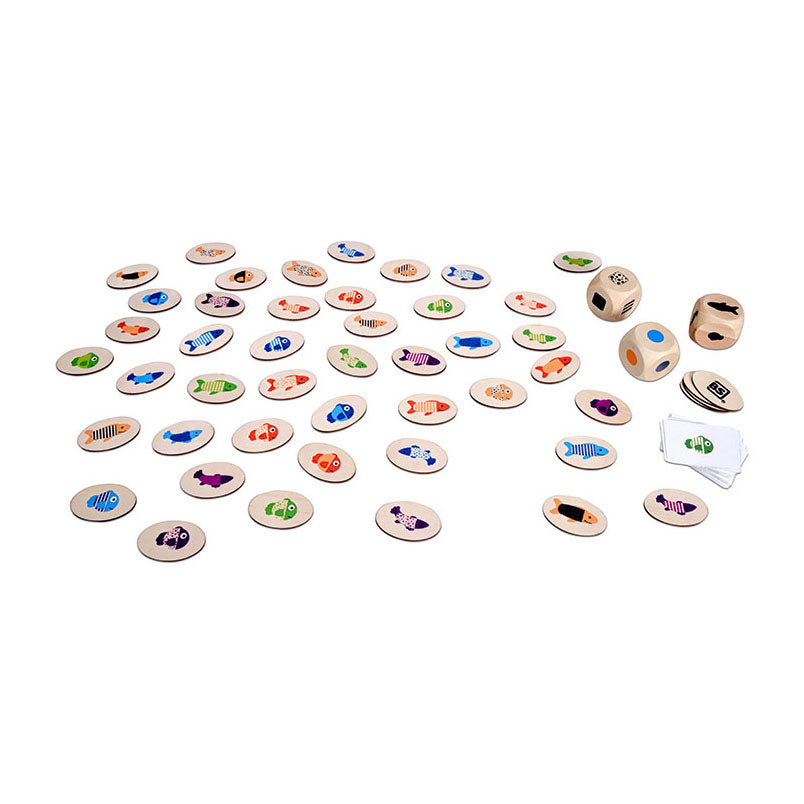 BS Toys Jeu en Bois Trouver le Poisson