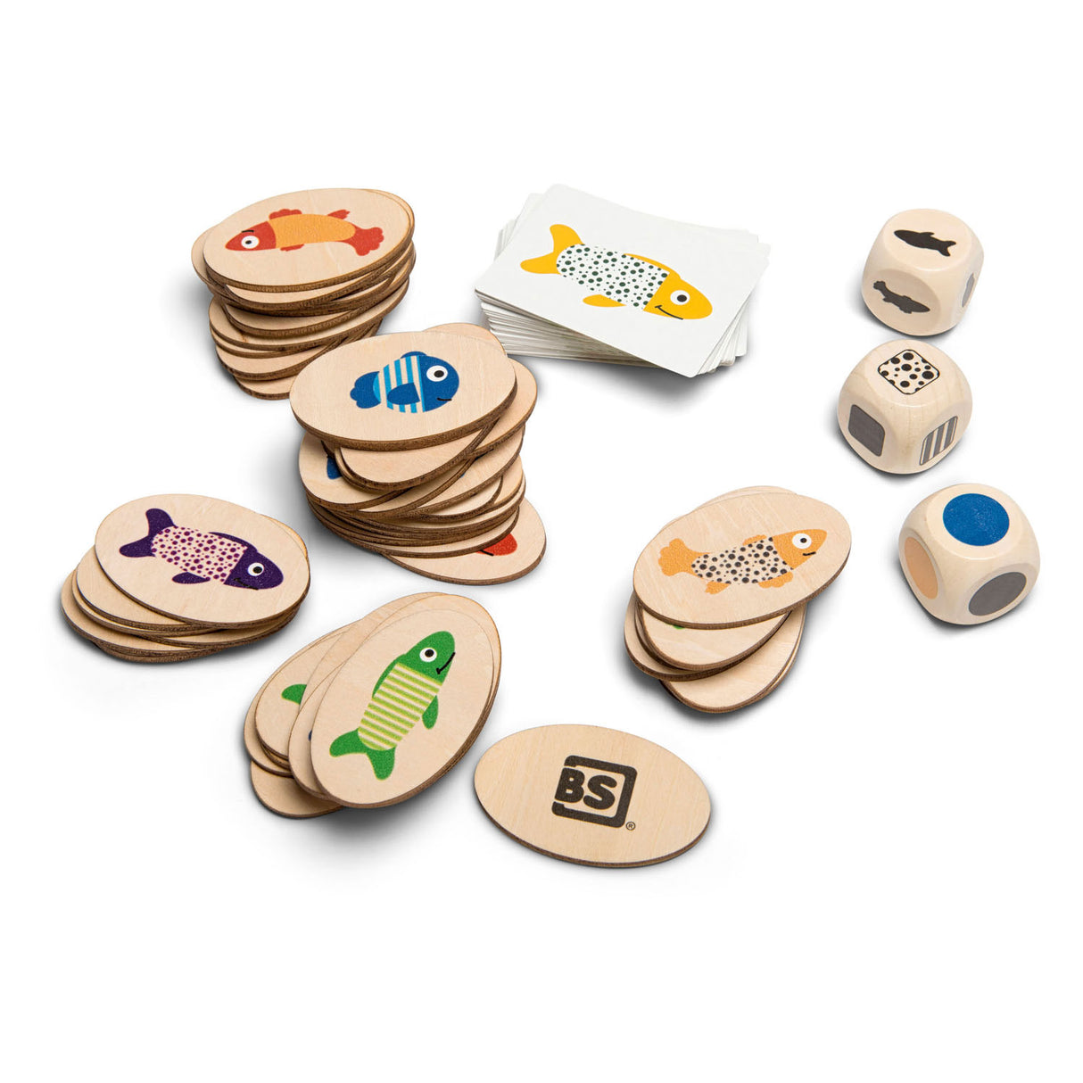 BS Toys Jeu en Bois Trouver le Poisson