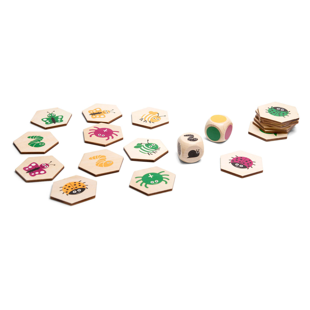 Bs Toys jeu de recherche d'animaux en bois, 20 pcs.