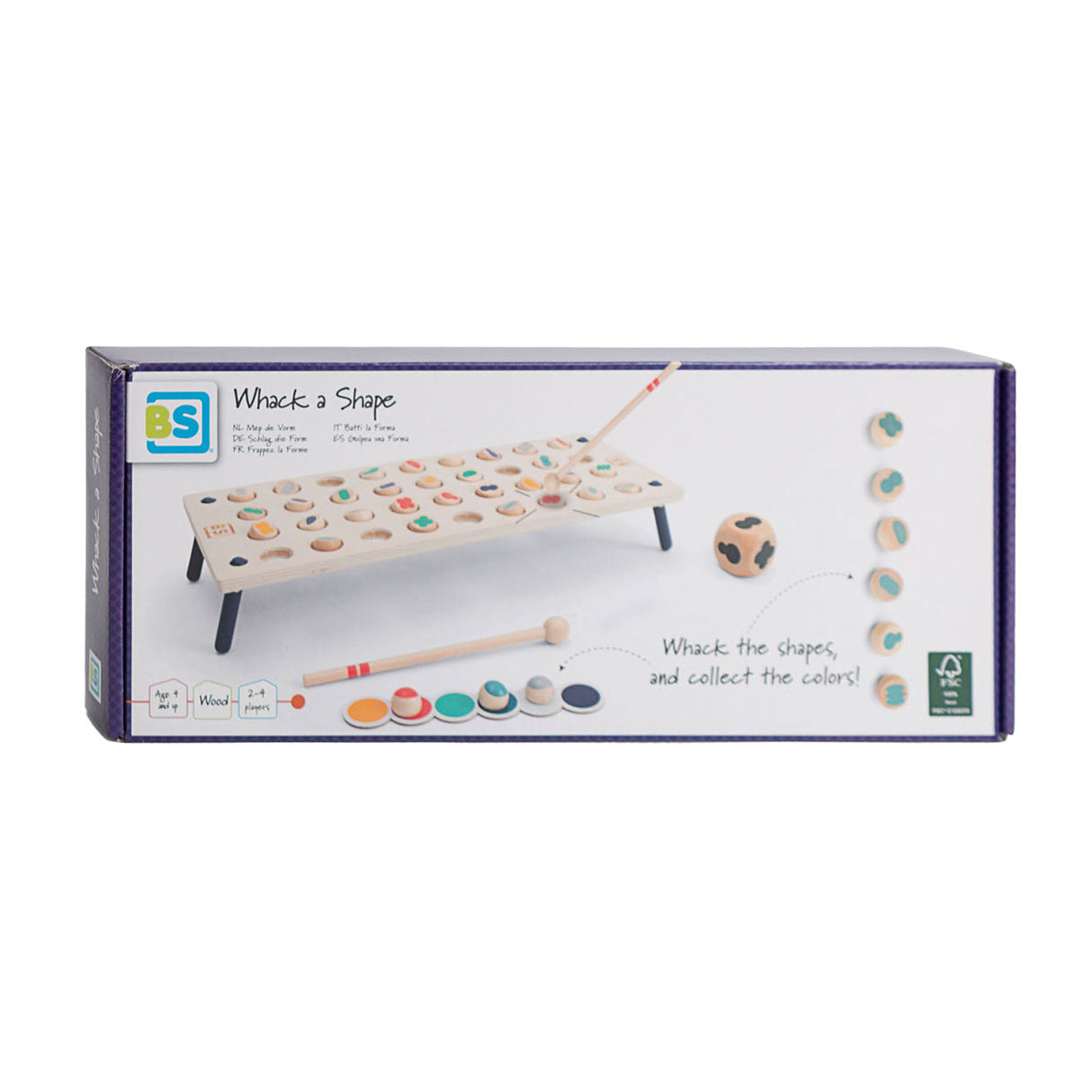 Bs Toys frappe un jeu en bois de forme