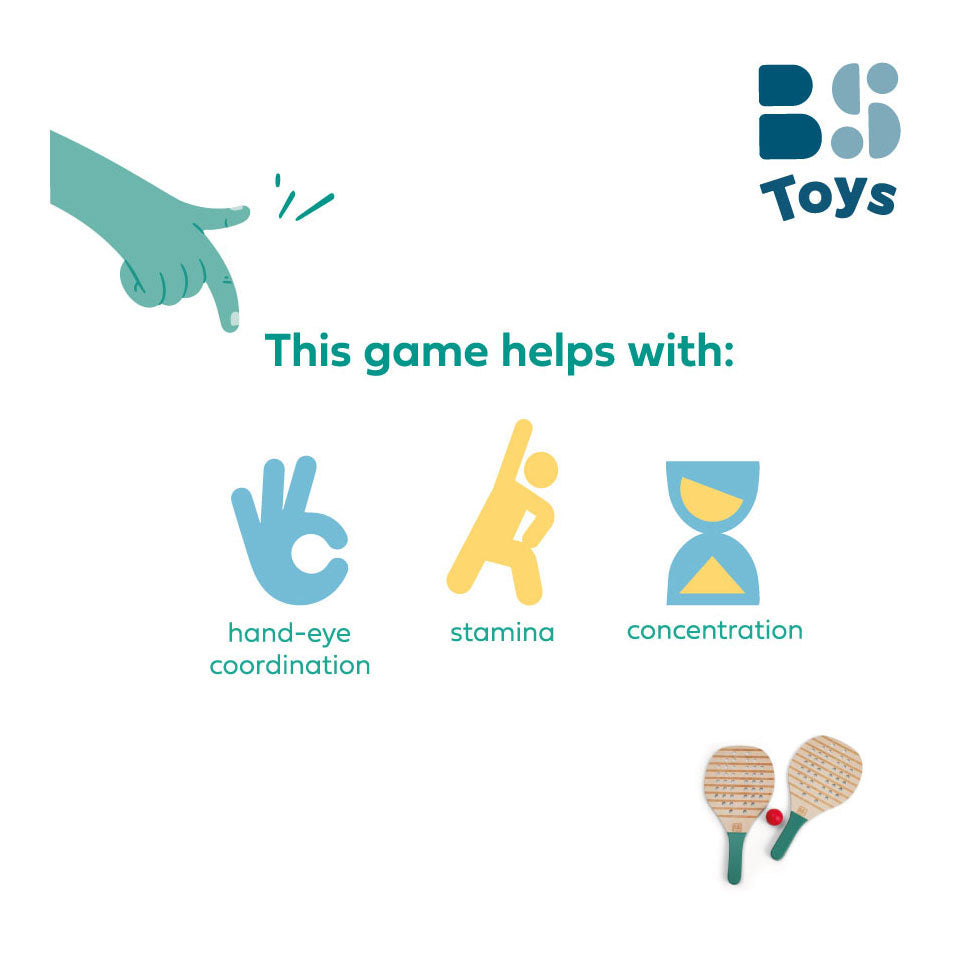 Bs jouets raquettes de padel en bois - raquettes de padel - raquettes de padel enfants - jouets d'extérieur pour enfants - jouets éducatifs - cadeau enfant - jouets en bois - jouets d'extérieur - jouets de plage - sports