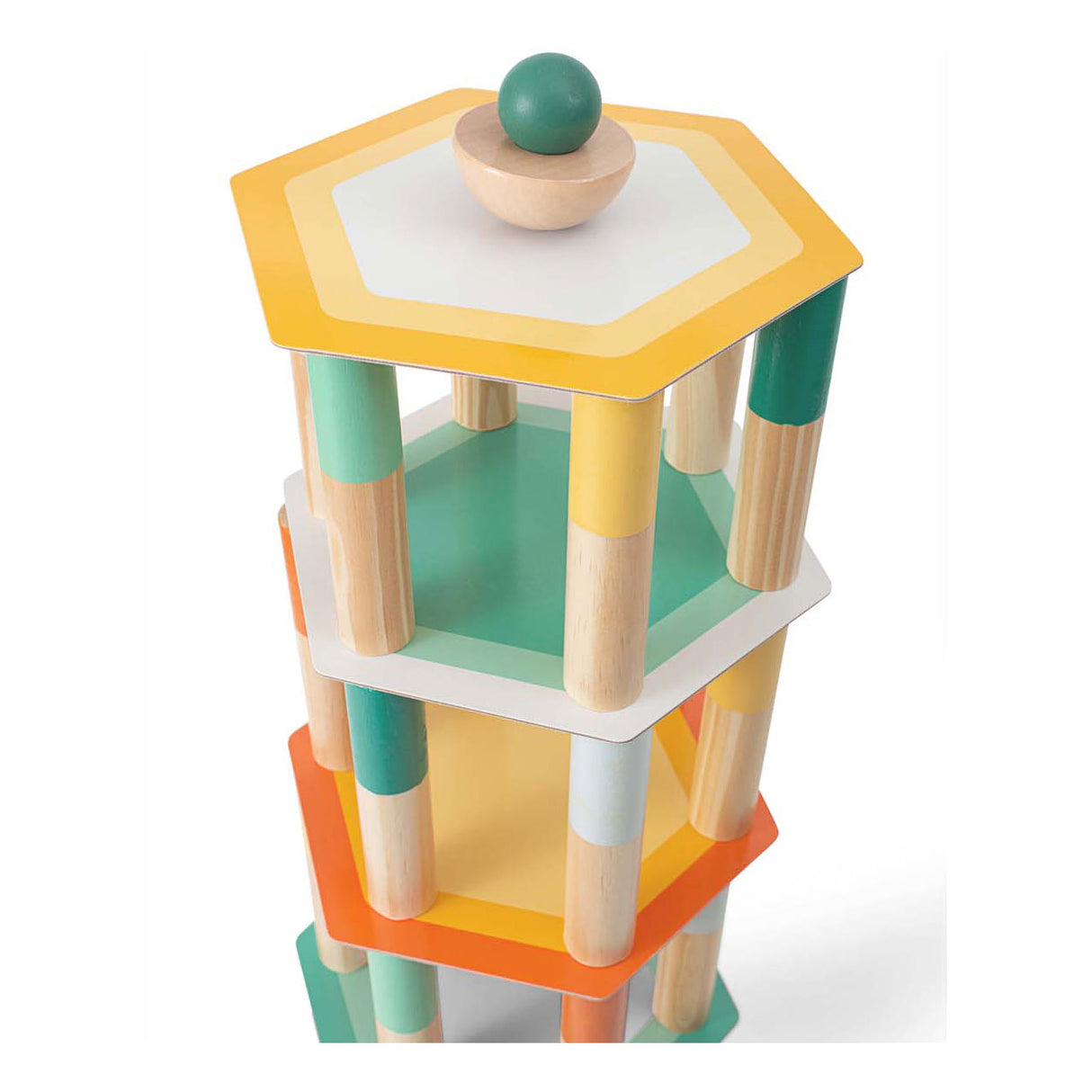Bs Toys méga jeu d'équilibre en bois, 38 pcs.