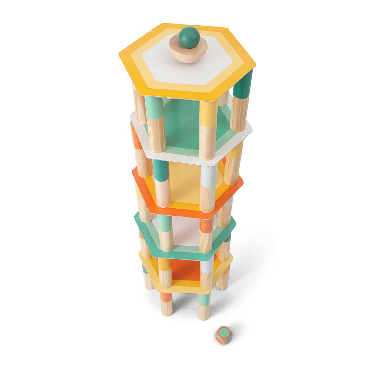 Bs Toys méga jeu d'équilibre en bois, 38 pcs.