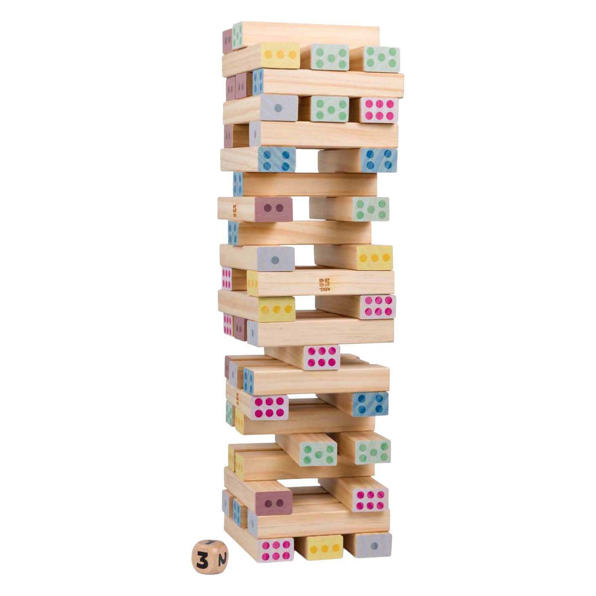 Tour à chiffres géante en bois BS Toys - 46 pcs.