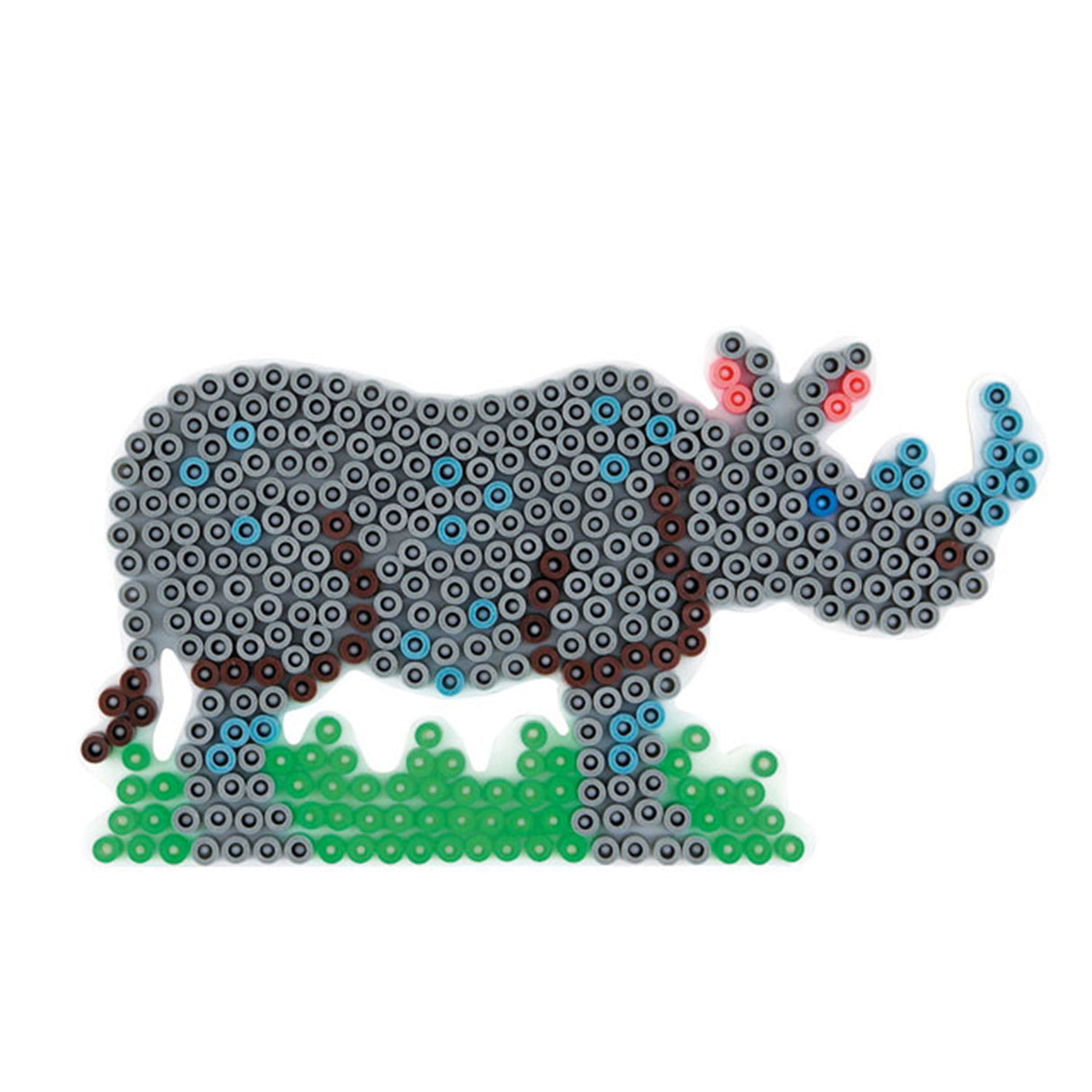 Plaque de base en perles thermocollantes Hama - rhinocéros