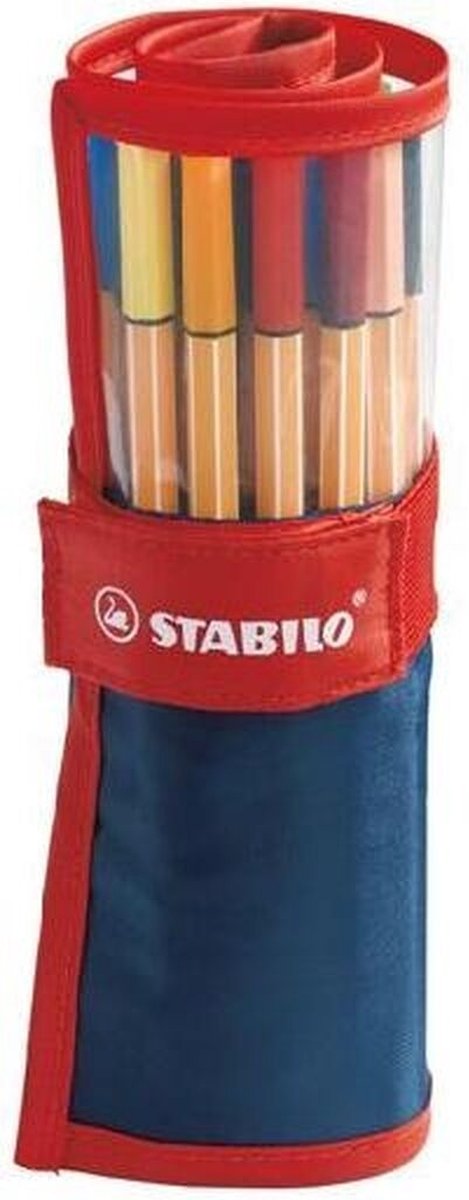 Stabilo point 88 - feutre fin premium 0,4 mm - jeu de rouleaux - avec 25 couleurs différentes