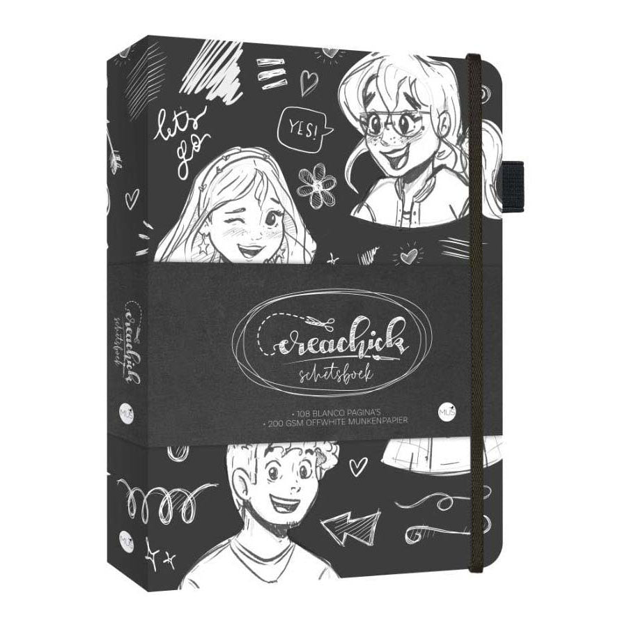 Carnet de croquis noir de l'éditeur Kluitman Creachick