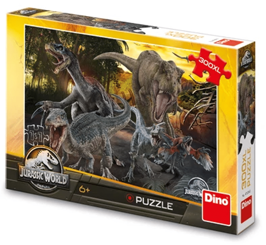 Puzzle Dinotoys - dinosaures du monde jurassique - 300 pièces xl
