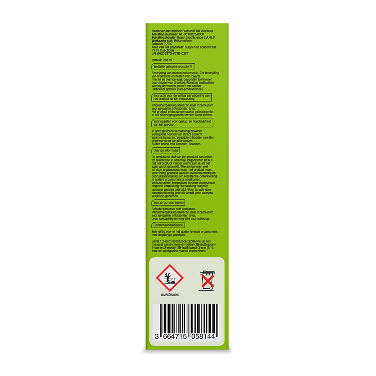 Protect garden fastion ko fourmis liquide pd 250ml