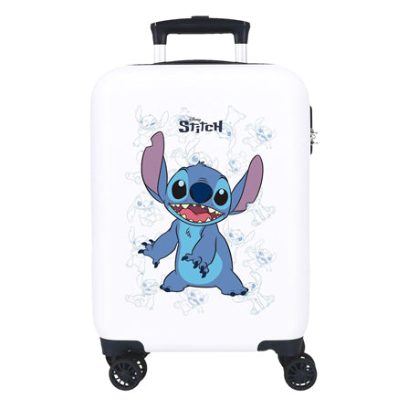 Chariot Happy Stitch blanc, 50 cm