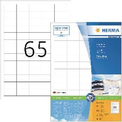 Étiquettes herma sans marque sans marque blanches 38,1x21,2 premium a4 6500 pcs.
