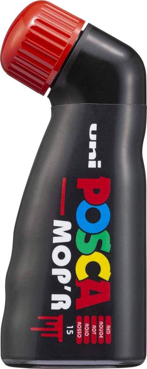Posca mop'r marqueur peinture xxl 3-19mm rouge - stylo peinture super épais - marqueur acrylique - stylos - marqueur - vadrouille