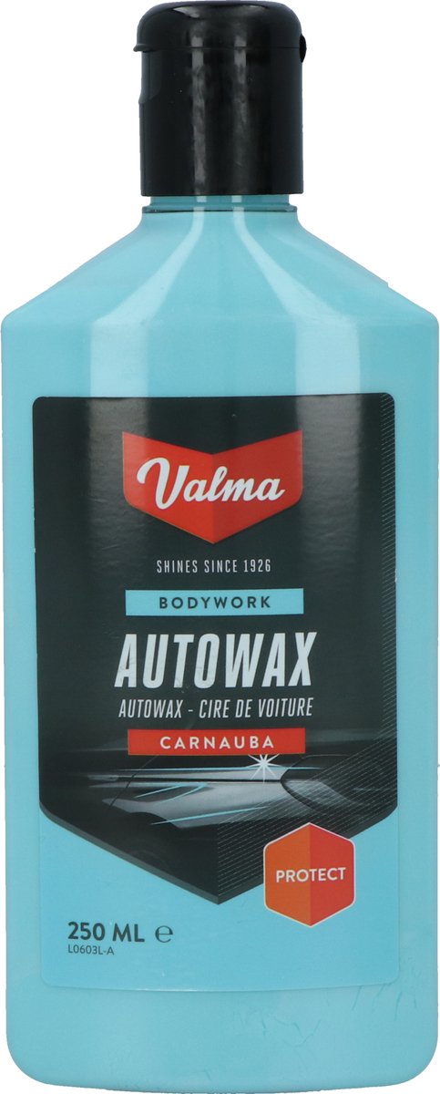 Cire automobile Valma - à la cire de carnauba - offre une brillance optimale - pour voiture, caravane, camping-car ou bateau - protection longue durée contre toutes les intempéries - pour tous types de peinture - 250 ml
