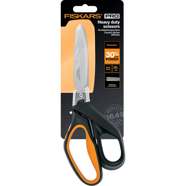 Ciseaux robustes Fiskars Power Arc 26 cm