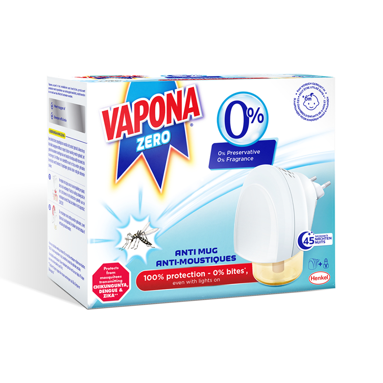 Vapona 1074483 - appareil électrique zéro anti moustique | 12 pièces