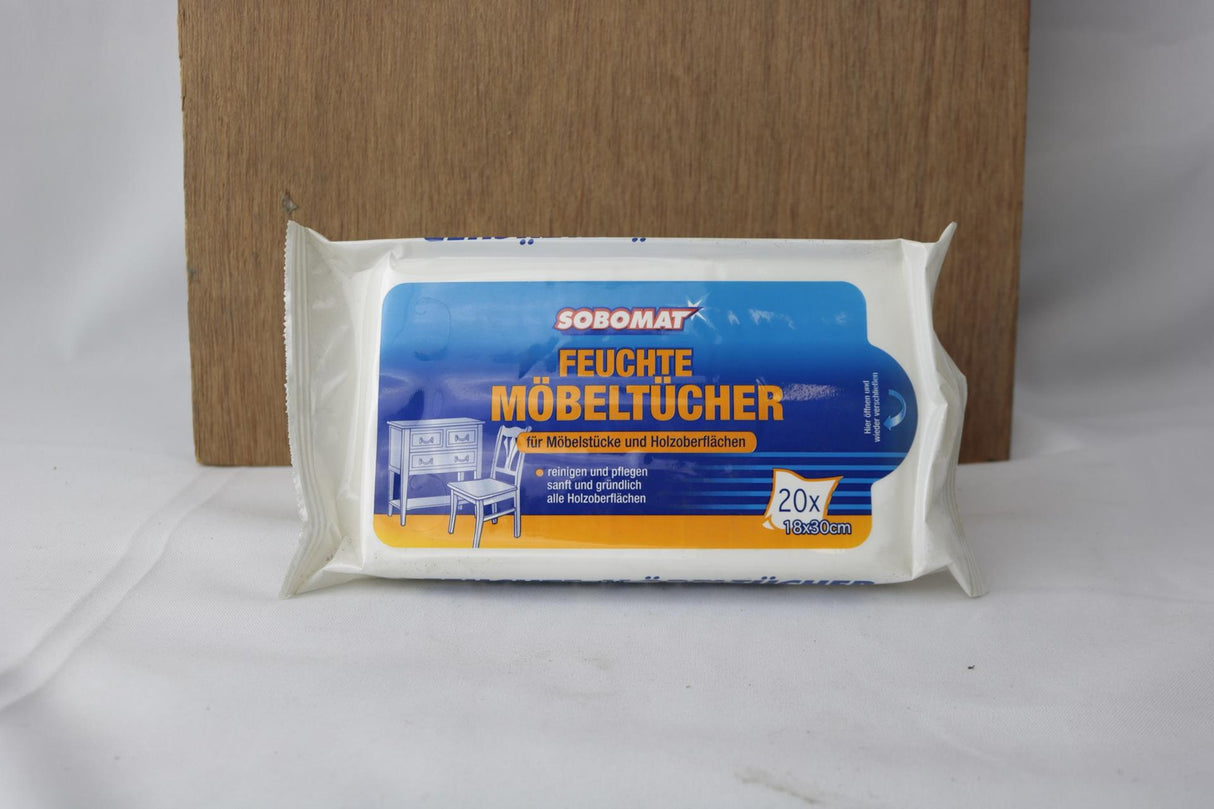 Sobomat lingettes humides pour meubles 20 pcs