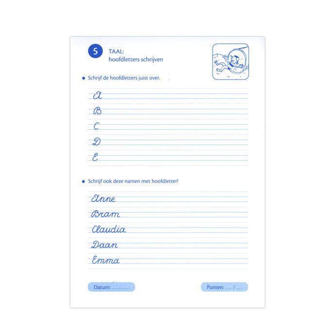 Feuilles de pratique de vacances Deltas pour les exercices de répétition du groupe 5 t
