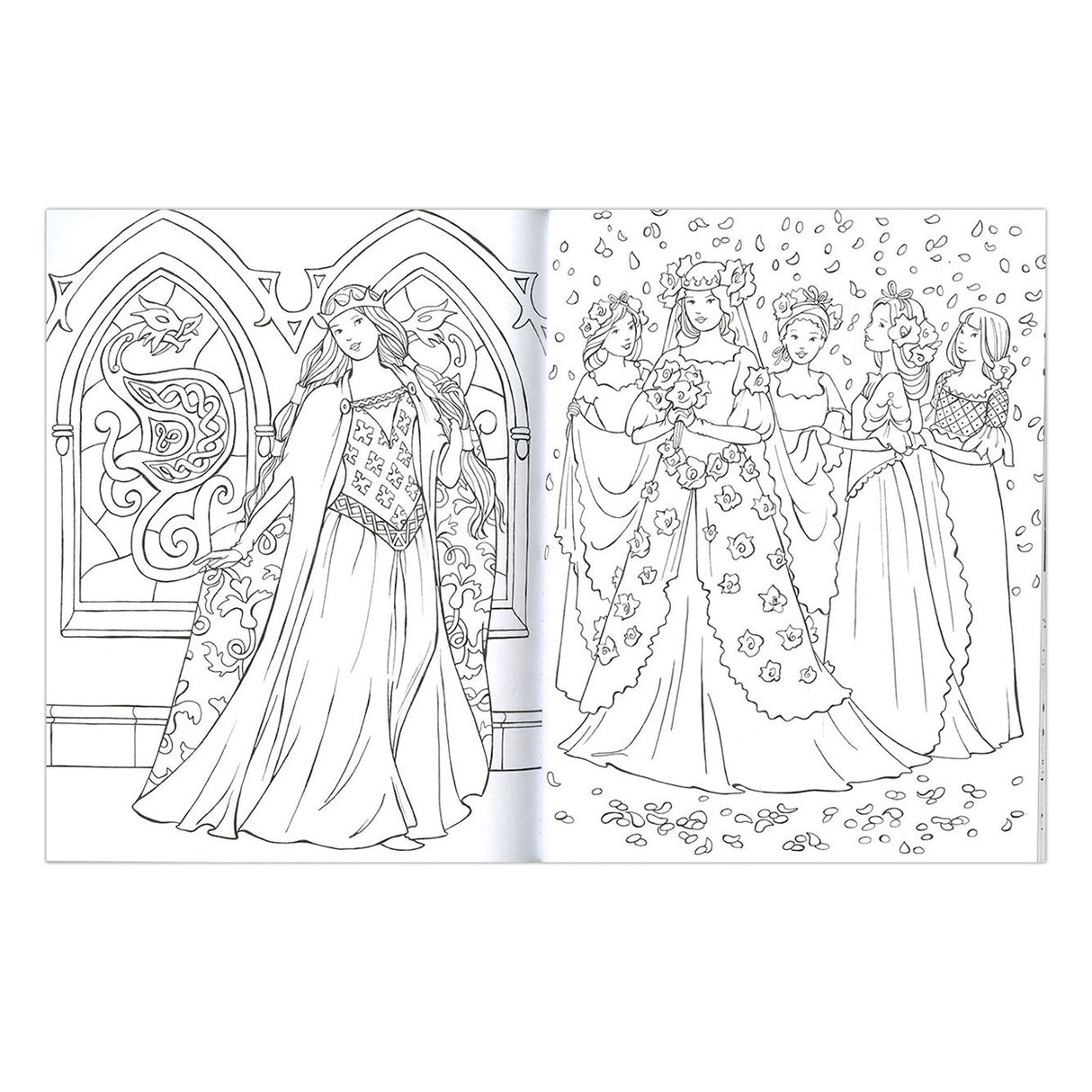 Livre de coloriage Deltas les belles princesses
