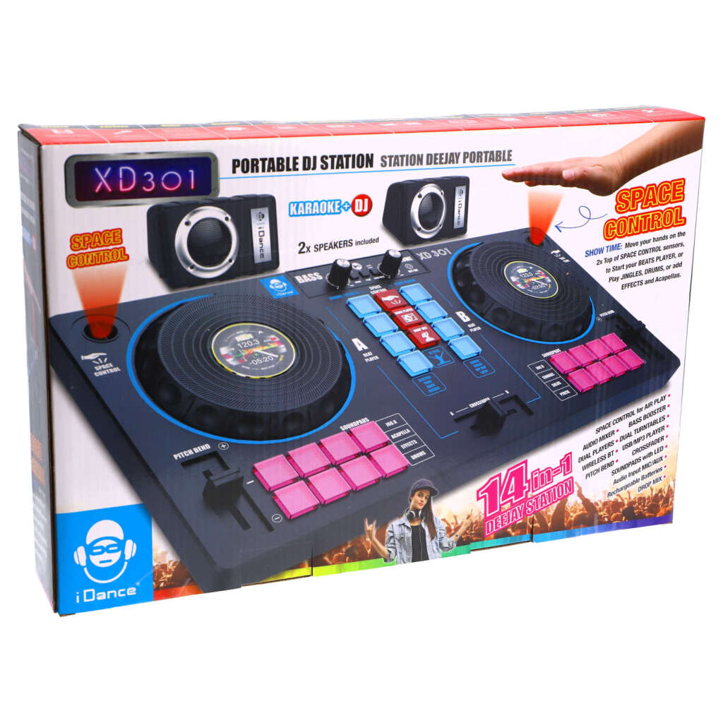 IDance IDance XD 301 Table de mixage DJ avec 2 haut-parleurs