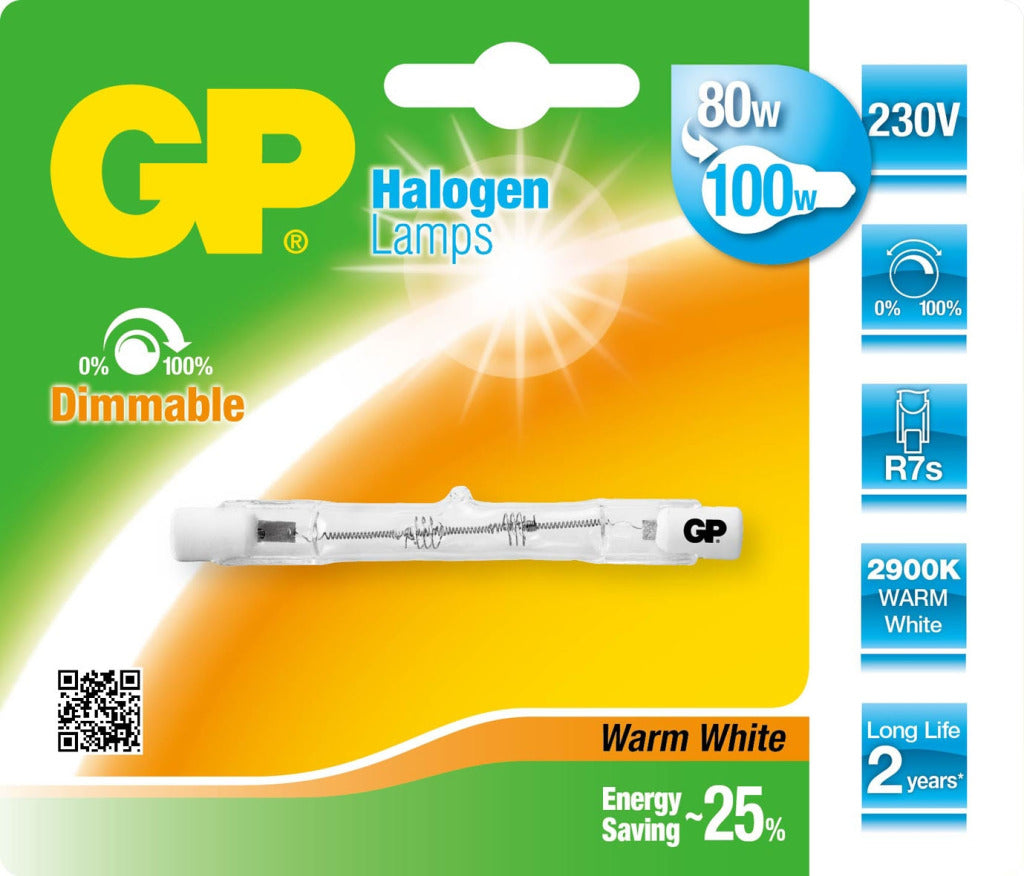 Éclairage GP Halo Lin. es 78mm 80w r7s