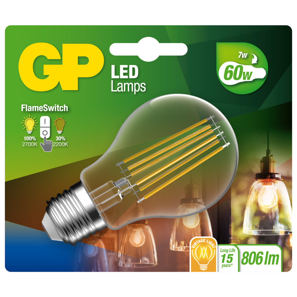 GP éclairage GP LED fila classique. fs7w e27
