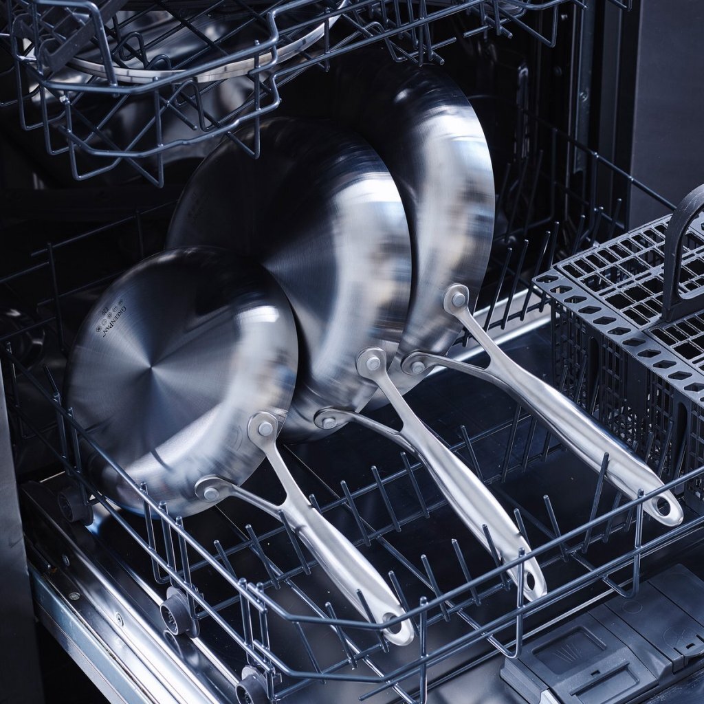 Greenpan geneva poêle 28 cm inox noir
