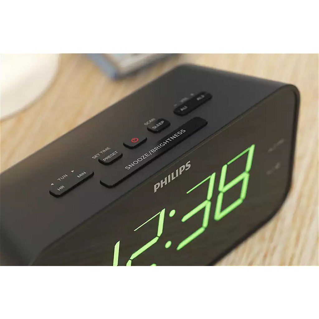 Philips tar3306 12 radio-réveil noir