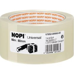 Ruban d'emballage nopi universel 50mm x 66m transparent