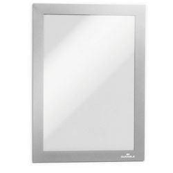 Cadre d'affichage durable duraframe a5 210x148mm argent 2 pièces