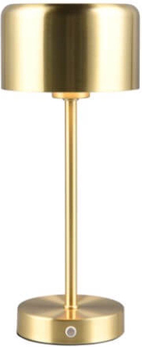 Rl live your light reality jeff - lampe de table - laiton mat - incl. 1x SMD 1,5w - fonction tactile - rechargeable - dimmable